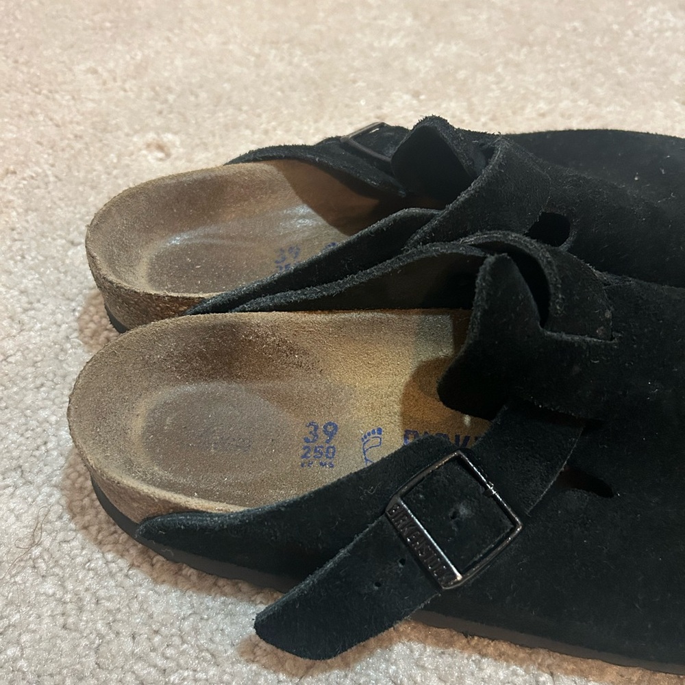 Birkenstock Black Suede Mules - Picture 4 of 6